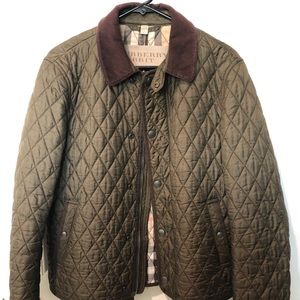 Burberry Brit Men’s Olive Green Quilted Jacket